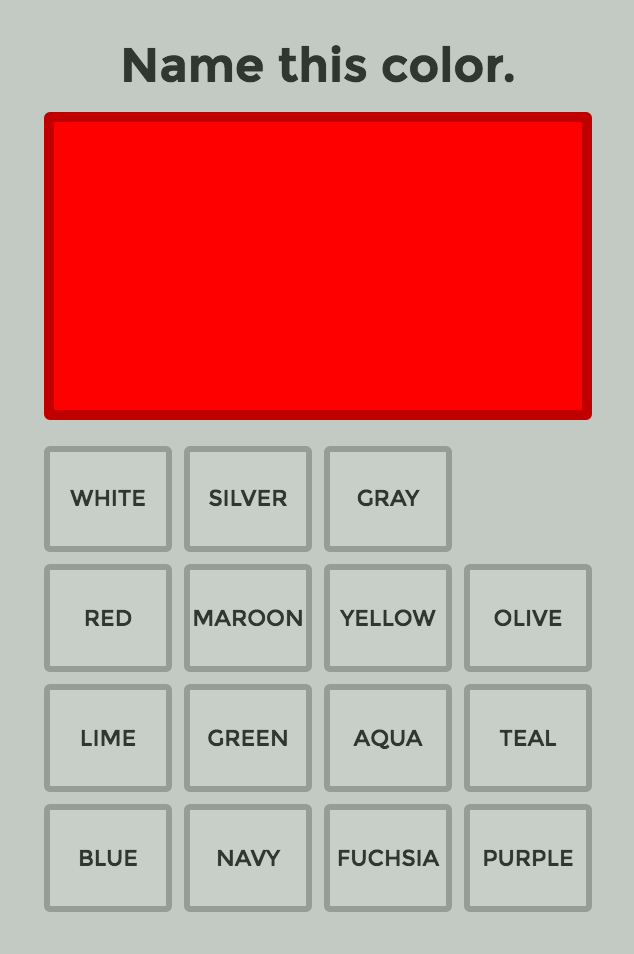 How colour fluent are you? screenshot